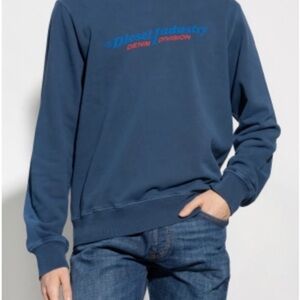 Diesel Men's S-Ginn New Industry Navy Sweatshirt size Large Brand New